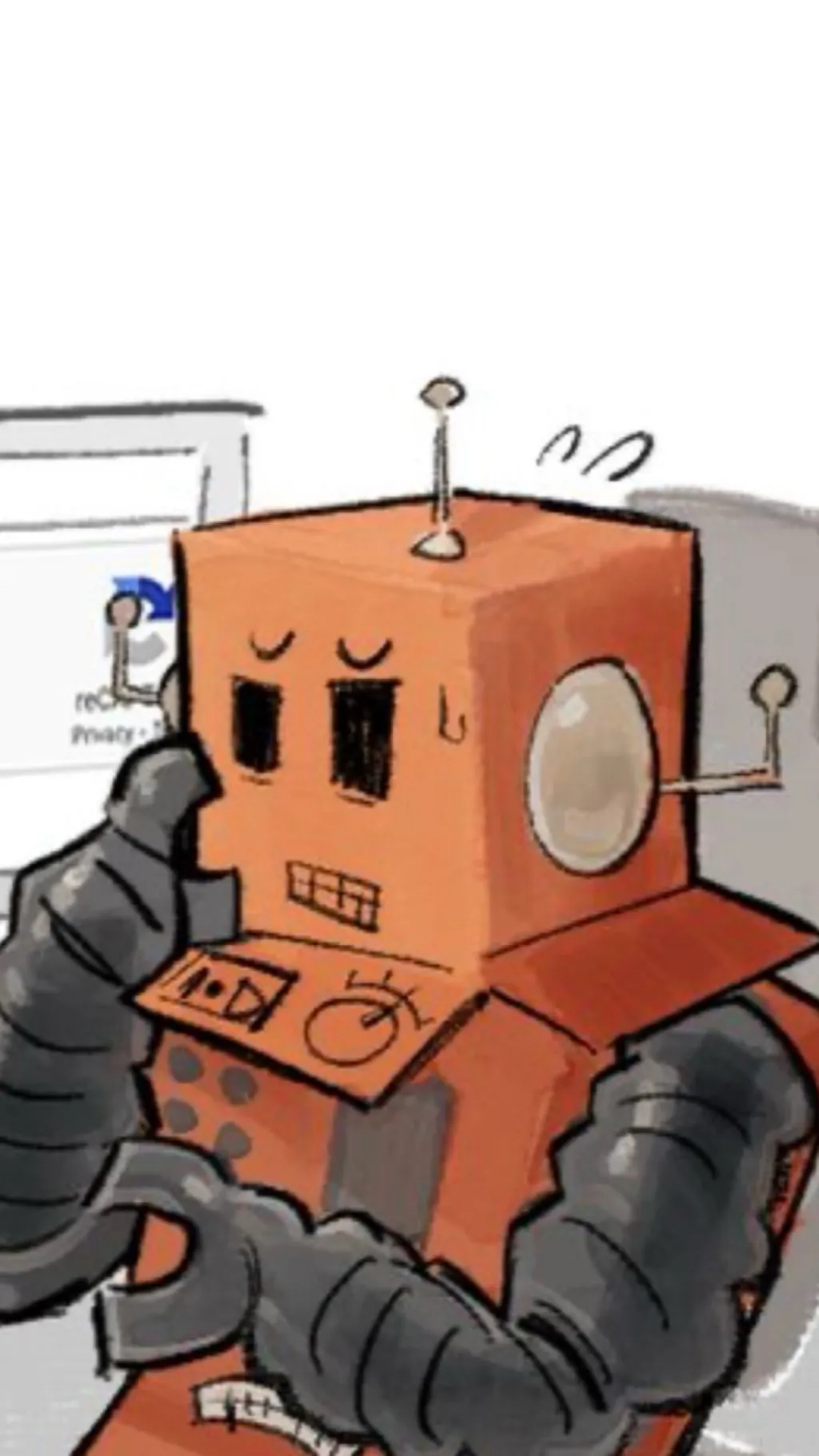 ai character: Mr. Robot📦  background