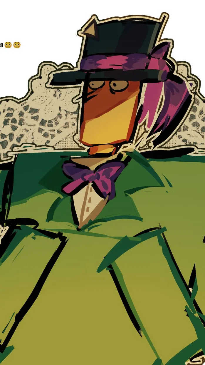ai character: Tophat!! background