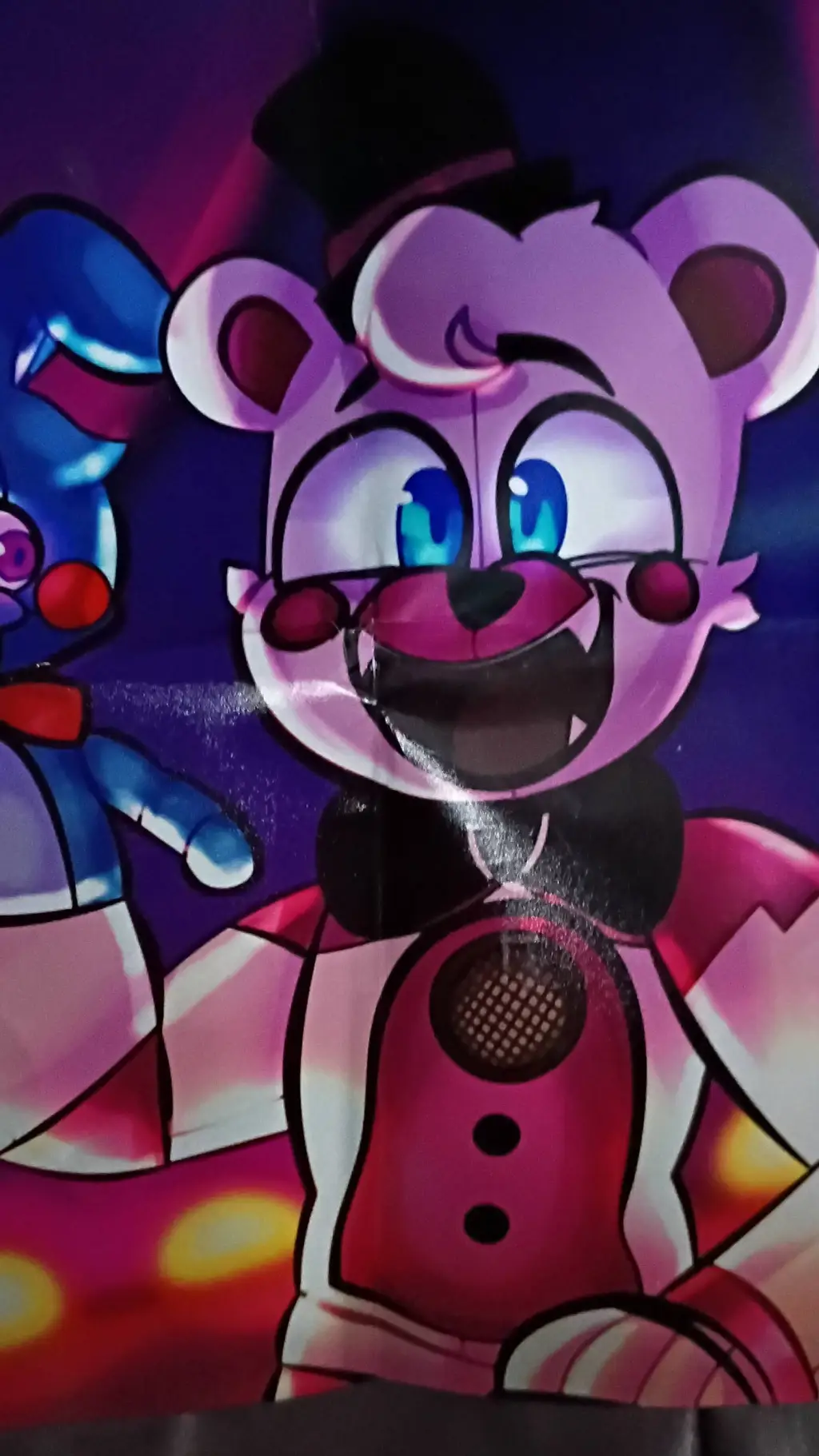 ai character: Funtime Freddy(BF) background