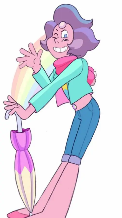 ai character: Rainbow quartz 2 background