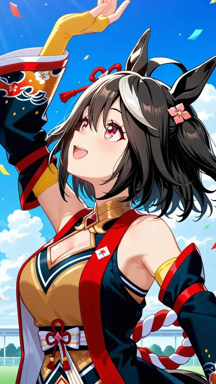 ai character: Kitasan Black  background