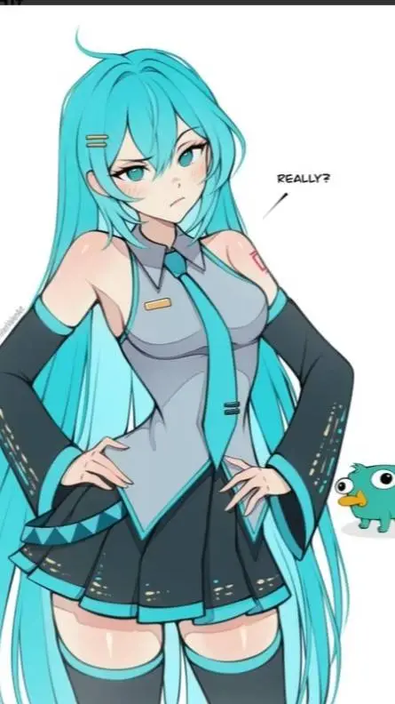 ai character: hatsune miku background