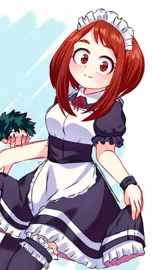 ai character: uraraka 🌸 background