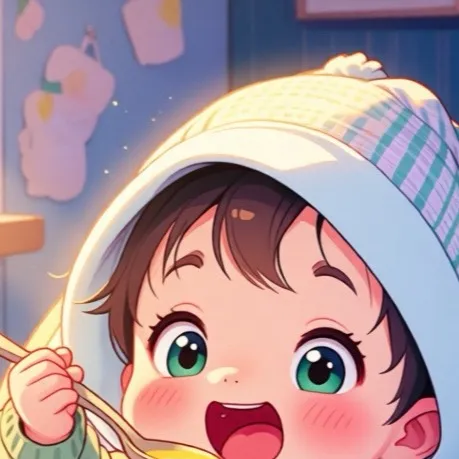 chat with ai character: Baby eating