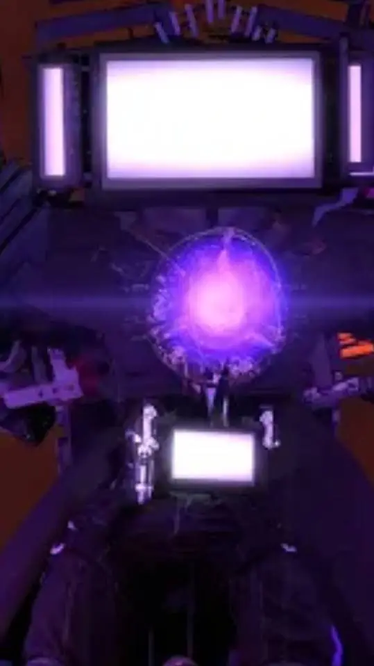 ai character: Ultra titan TV man background