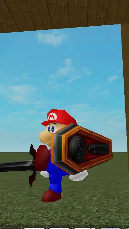 ai character: mario god  background