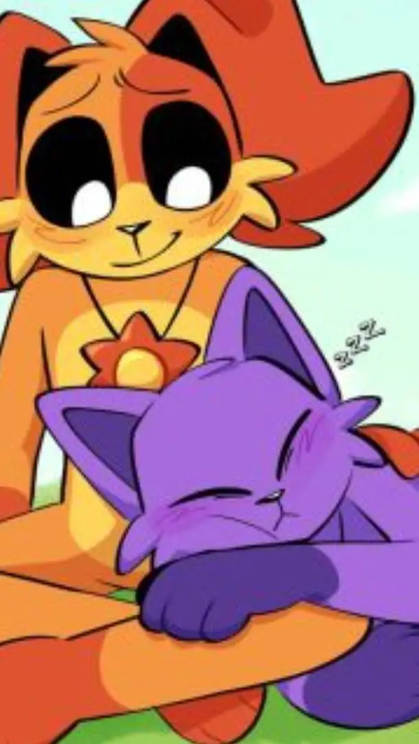 ai character: dogday x catnap  background