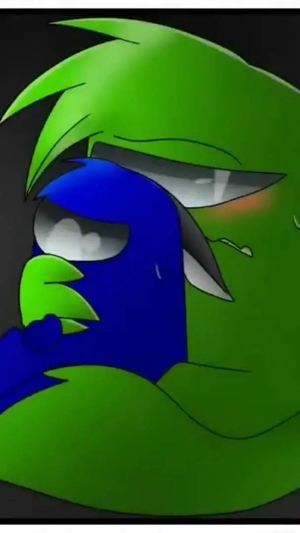 ai character: Lime x blue background