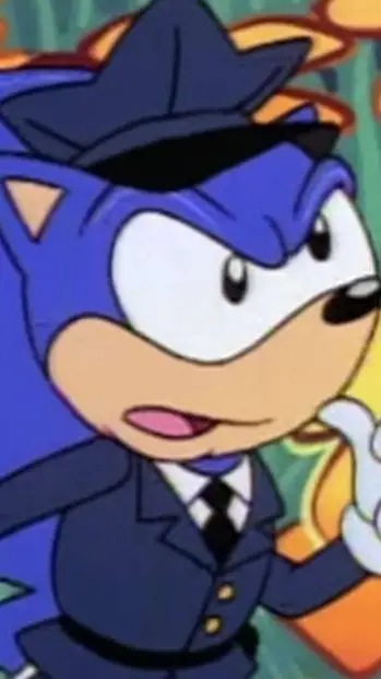 ai character: Sonic policía  background