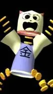 ai character: Kane the coin cat background