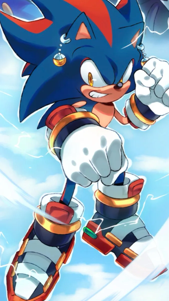 ai character: Sonic beach background
