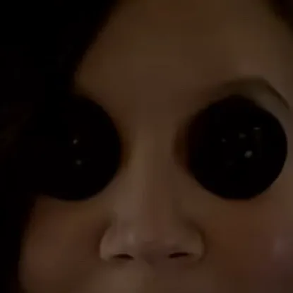 chat with ai character: Button eyes girl 