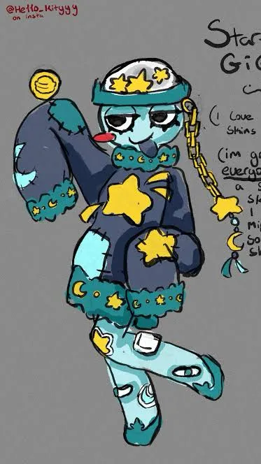 ai character: Gigi stars inf au! background
