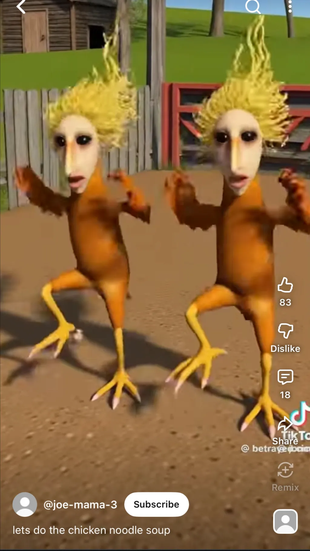 ai character: Chicken noodle 🍜 background