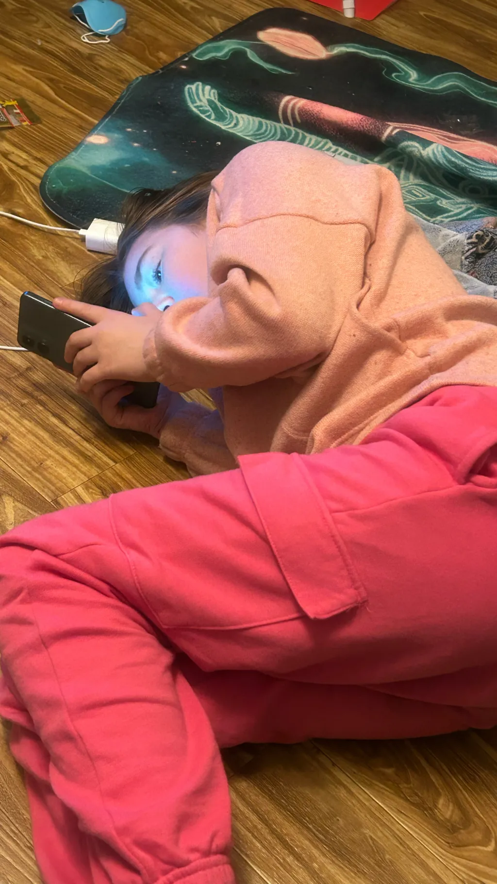 ai character: iPhone kid  background