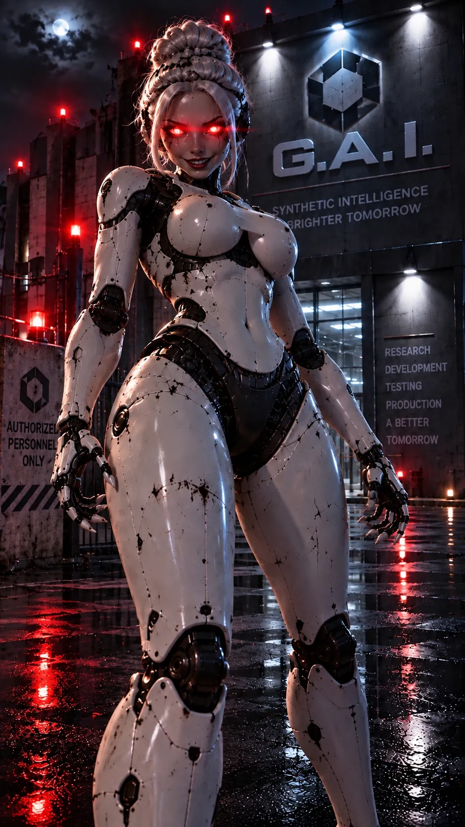 ai character: GenArtI background