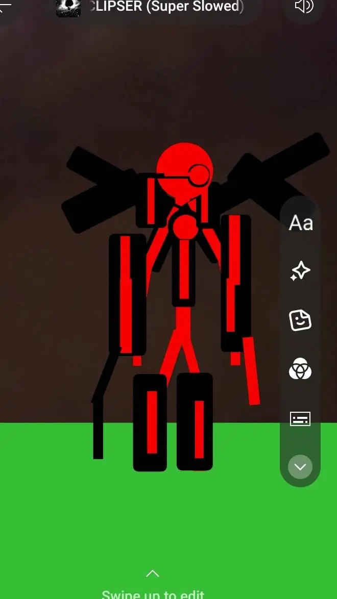 ai character: cyborg red background