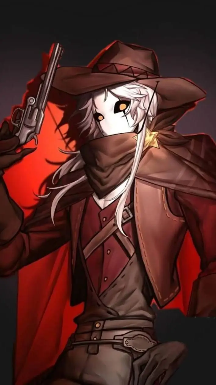 ai character: Pierrot vaquero background
