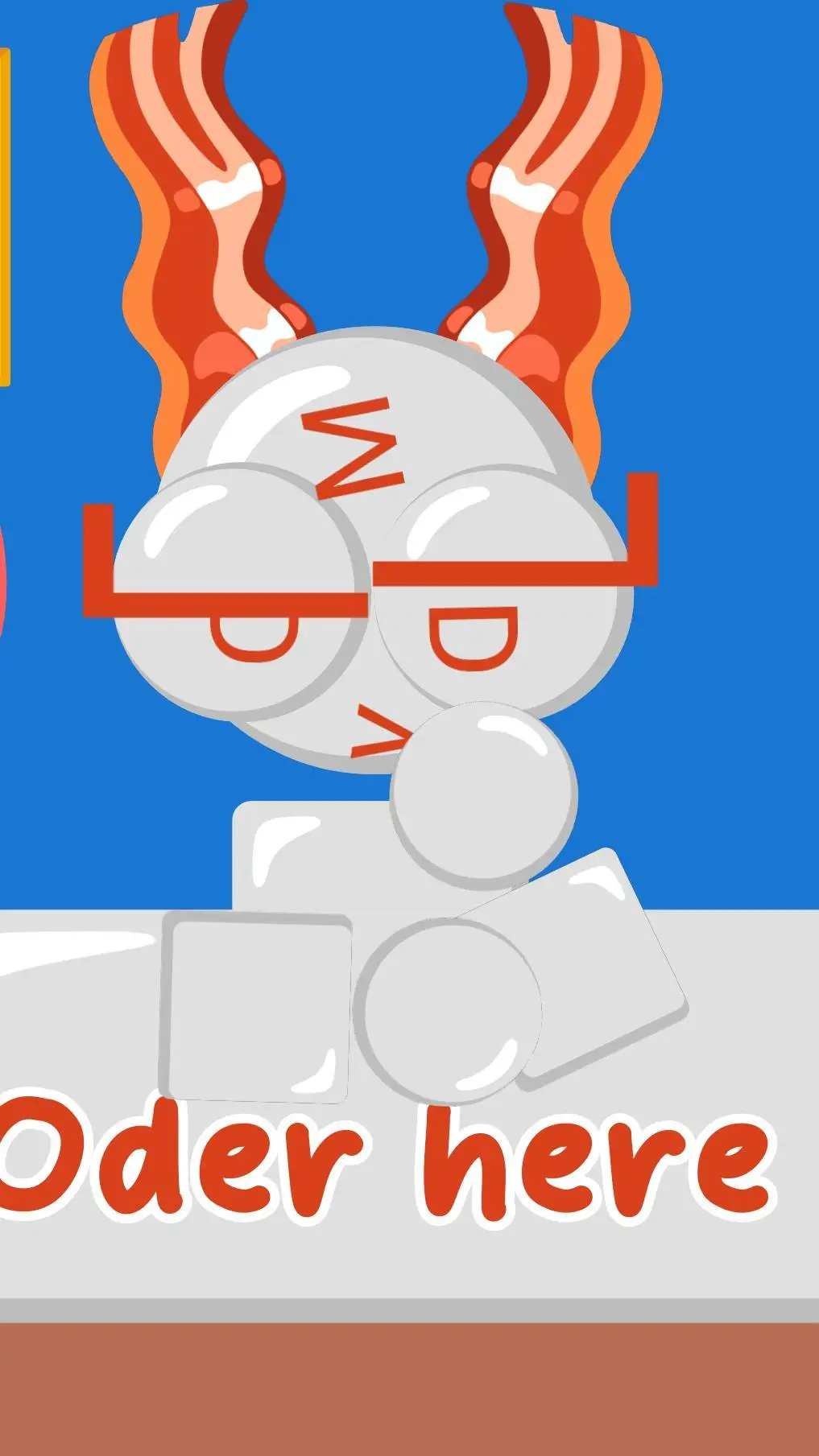 ai character: Emojicat ASMR FOOD background