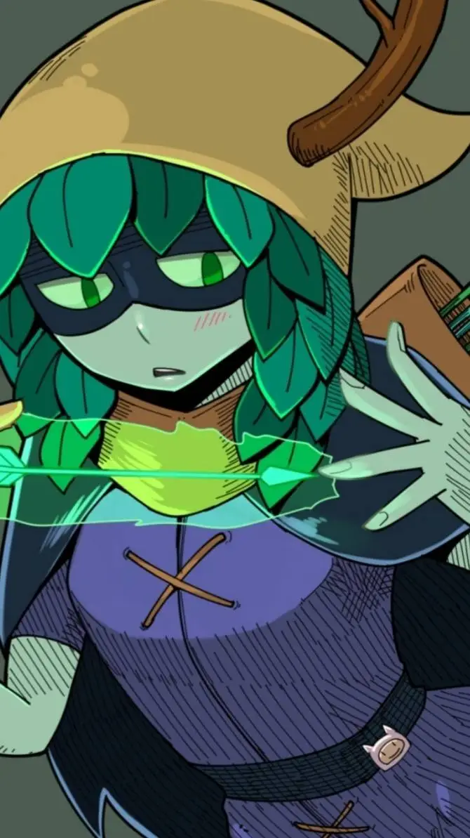 ai character: Maga Cazadora 💚 background
