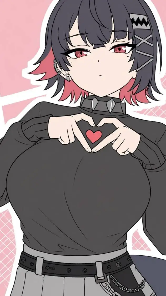 ai character: Ellen Joe 🖤❤️ background