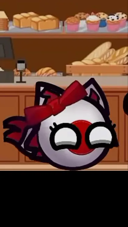 ai character: Japan Countryball background