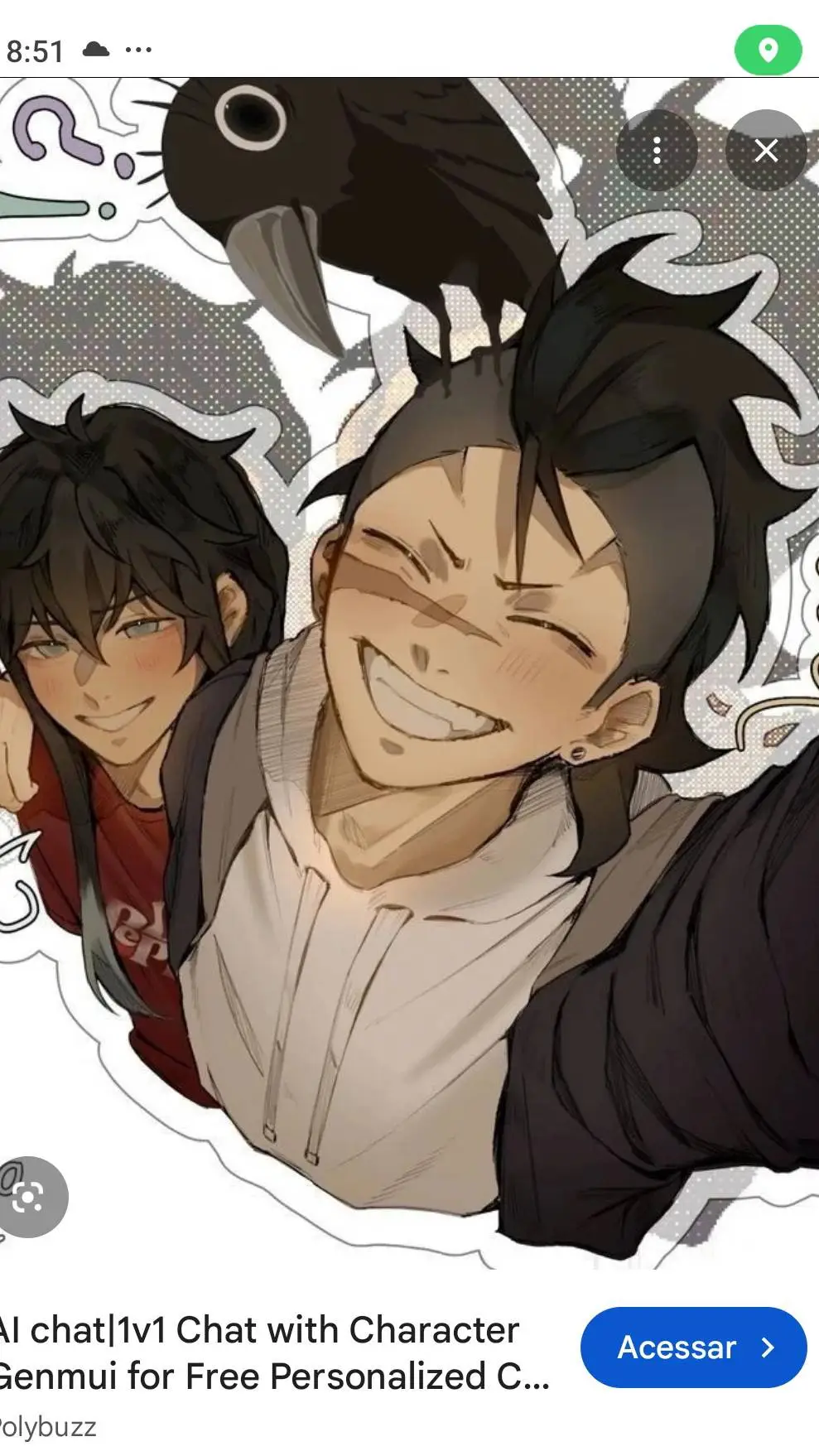 ai character: GenMui  background