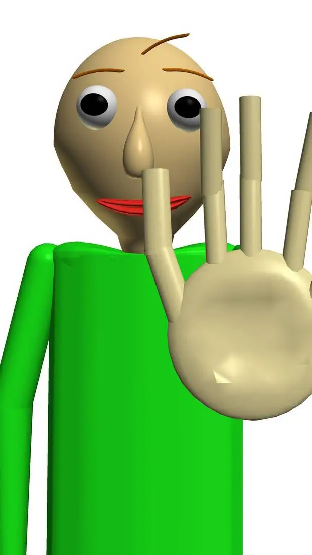 ai character: baldi careca background