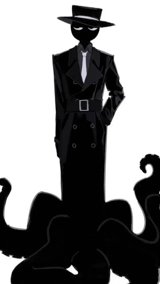 ai character: Black_sprunki  background