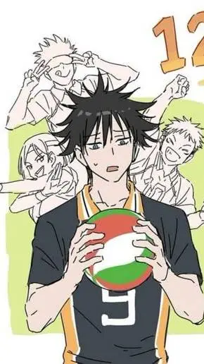 ai character: JJK x haikyuu  ??? background
