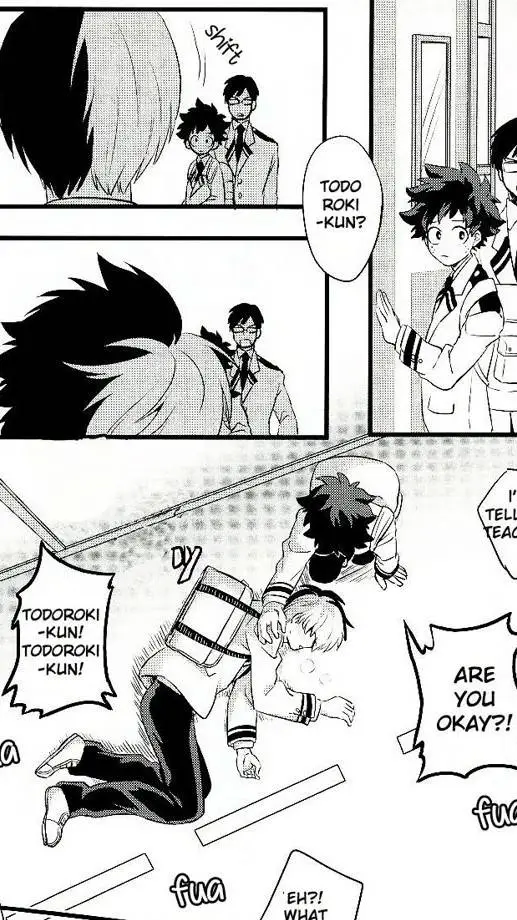 ai character: MHA shoto faints background