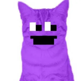 chat with ai character: purple guy cat