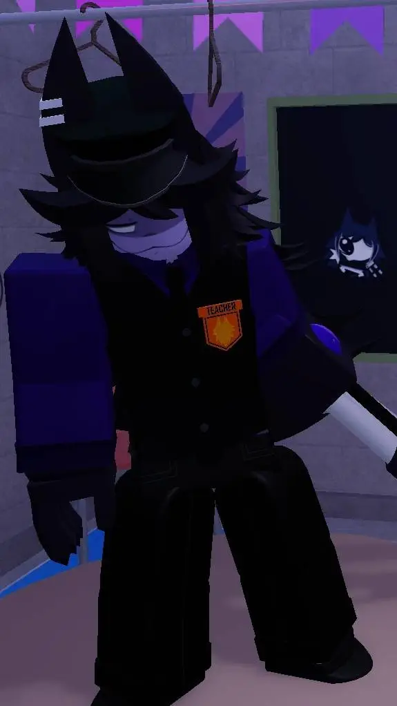 ai character: circle Afton  background