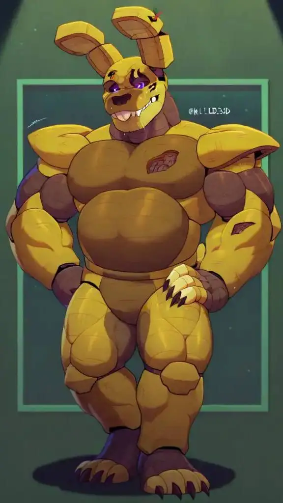 ai character: spring trap  background