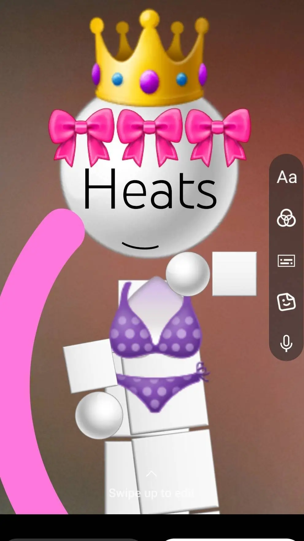 ai character: heat meets c00lkid background