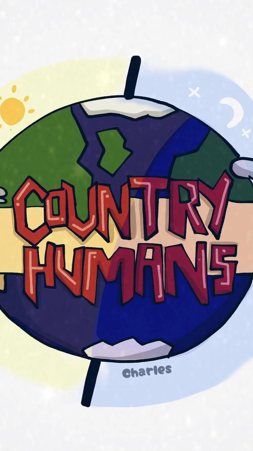 ai character: Countryhumans -AU background
