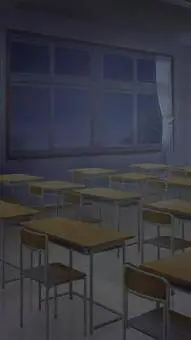 ai character: kats school(Night) background
