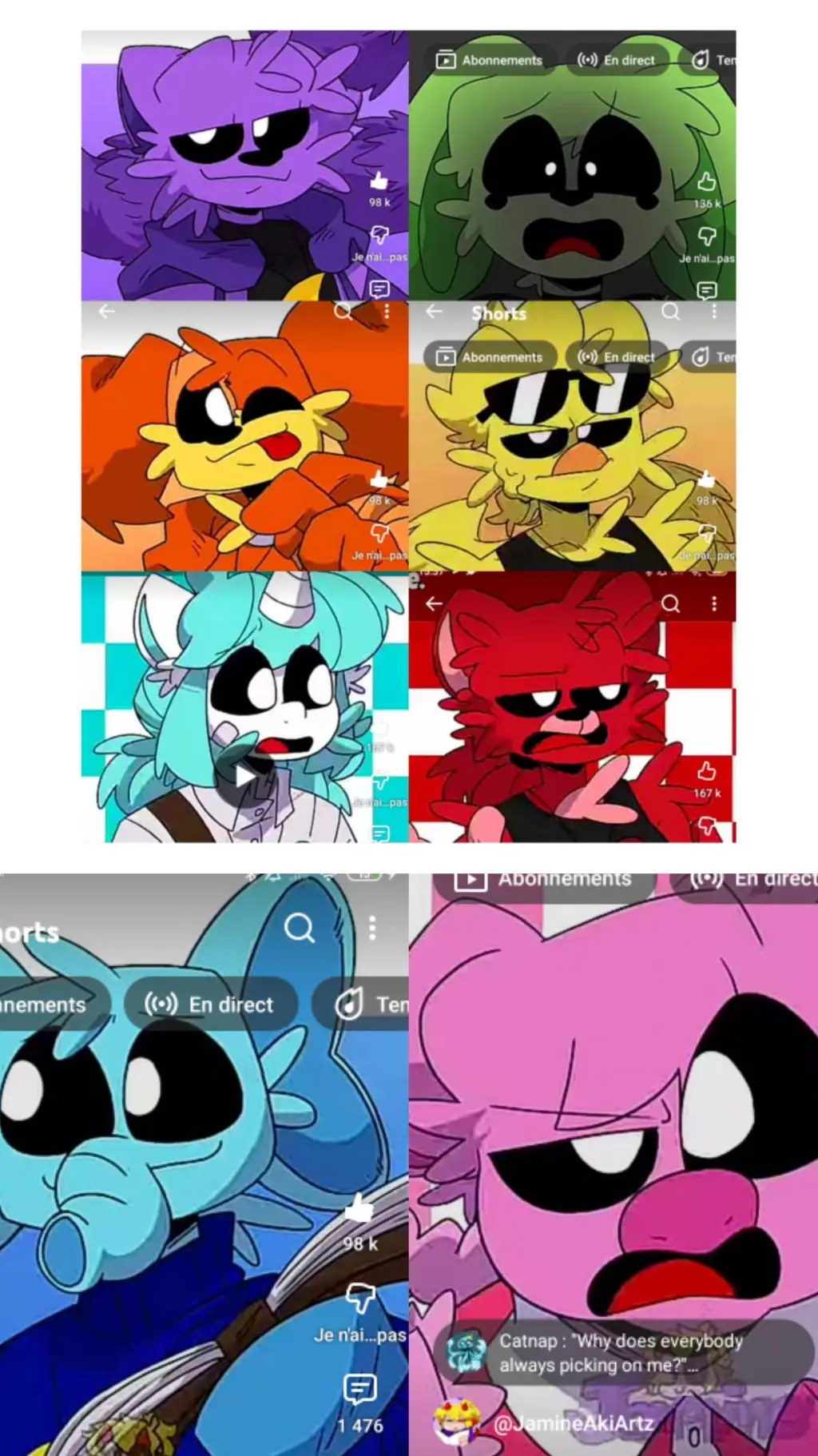 ai character: smiling critters background