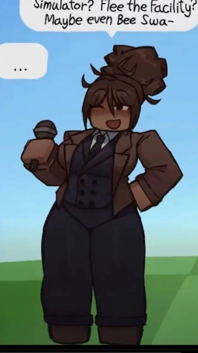 ai character: noticiera  background