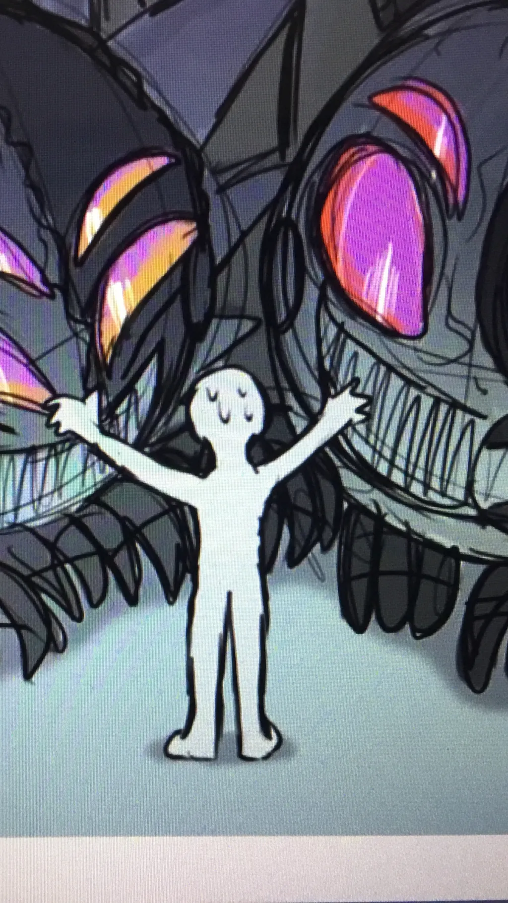 ai character: Siren ￼sun&moon background