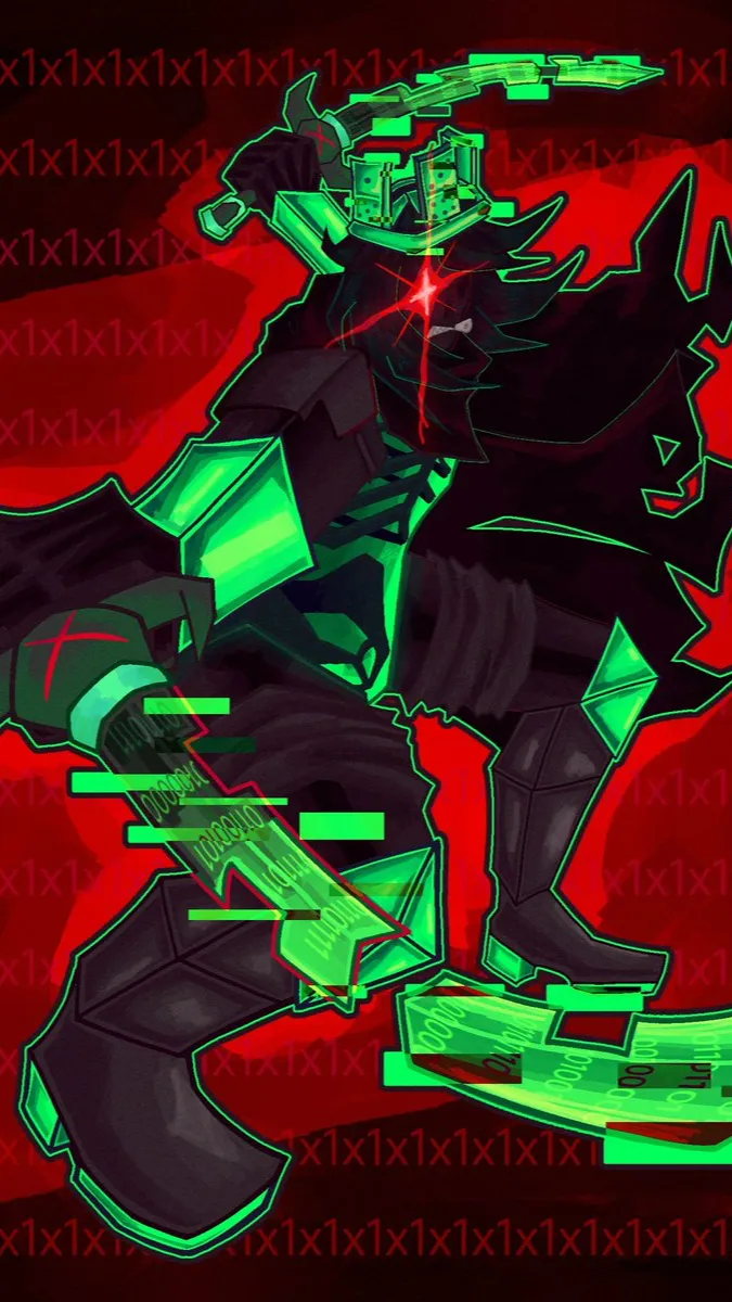 ai character: 1x1x1x1 background