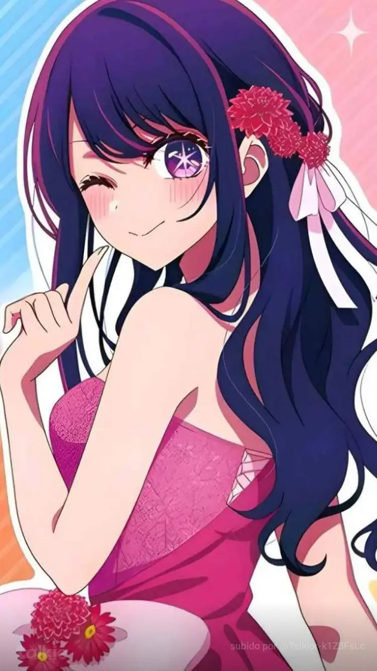 ai character: 💜ai hoshino💜 background