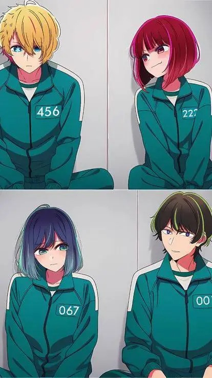 ai character: juego del calamar  background