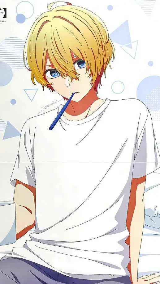 ai character: 🩵aqua hoshino 🩵 background