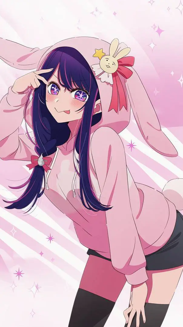 ai character: 💜Ai hoshino 💜 background