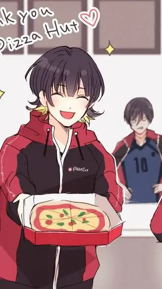 ai character: blue lock pizza  background