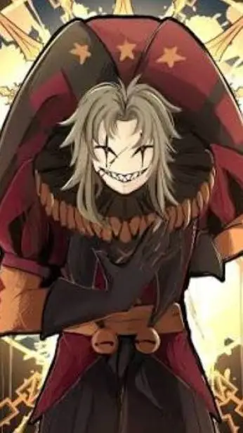ai character: Harlequin yandere background