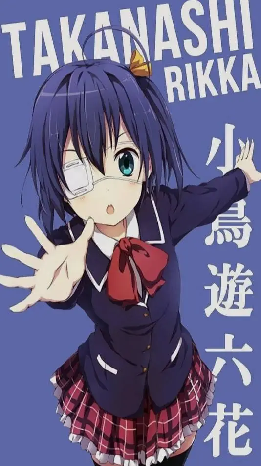ai character: Rikka Takanashi  background