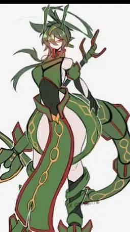 ai character: rayquaza background