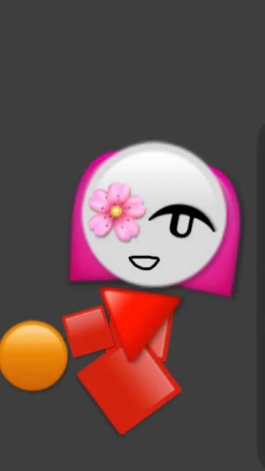 ai character: Red flower/rose  background